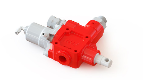   Pneumatic shift tipping valve  