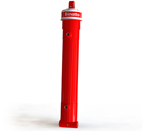  Front end telescopic cylinder with top and bottom eye 